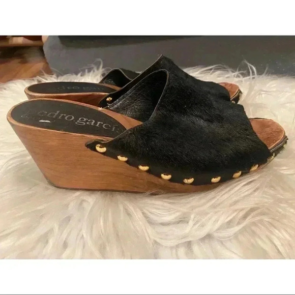 PEDRO GARCIA
Ponyhair Studded Clogs - Picture 2 of 7